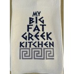 Greek Theme Dish, Tea, Kitchen Towel